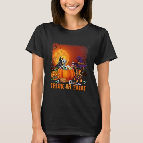 Happy Halloween Day Trick Or Treat Funny T_Shirt