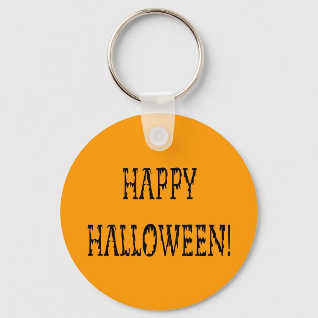 Happy Halloween Deadworld Text Keychain (Front)