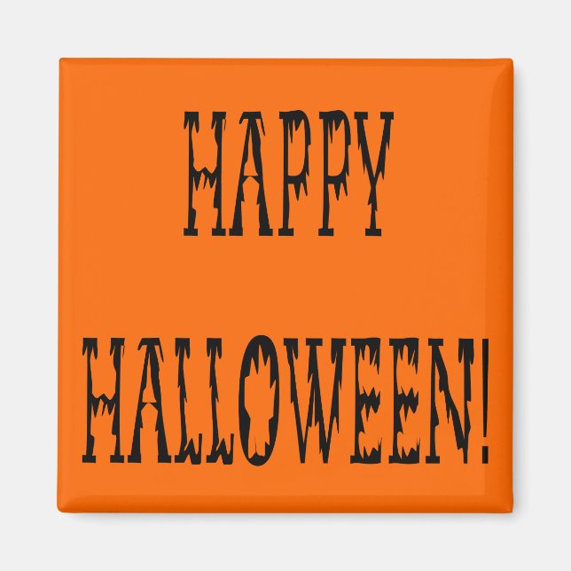 Happy Halloween Deadworld Text Magnet (Front)