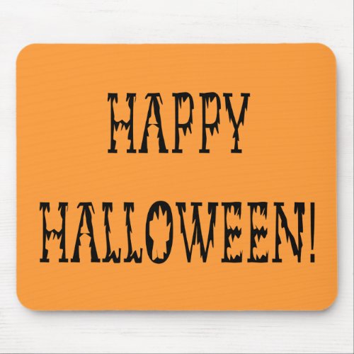 Happy Halloween Deadworld Text Mouse Pad