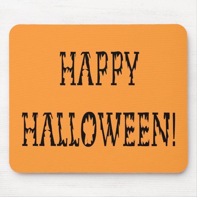 Happy Halloween Deadworld Text Mouse Pad (Front)