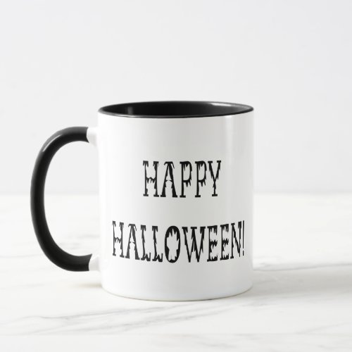 Happy Halloween Deadworld Text Mug