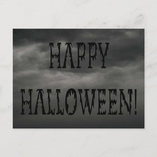 Happy Halloween Deadworld Text Postcard