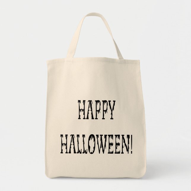 Happy Halloween Deadworld Text Tote Bag (Front)