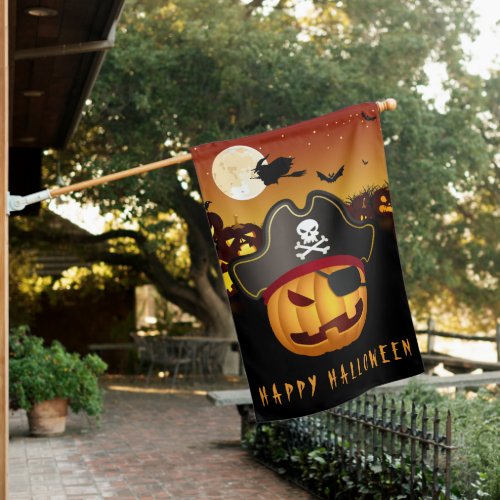 Happy Halloween Decoration House Flag