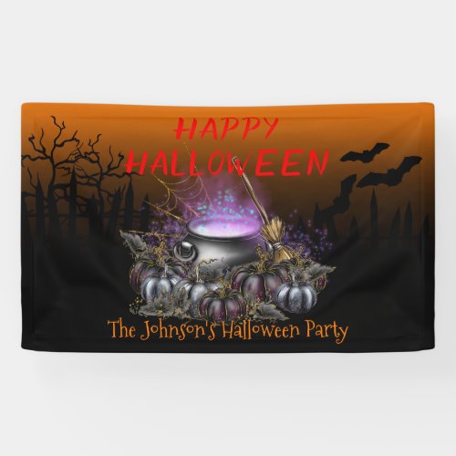Happy Halloween decoration Party decor personalize Banner