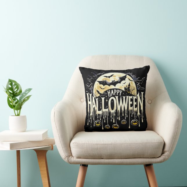 Happy Halloween Decorative Pillow (Chair)