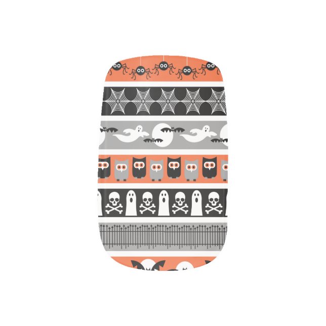 Happy Halloween Design Minx Nail Art (Right Thumb)