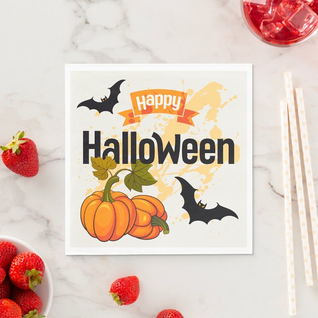Happy Halloween Design Napkins (Creator Uploaded)