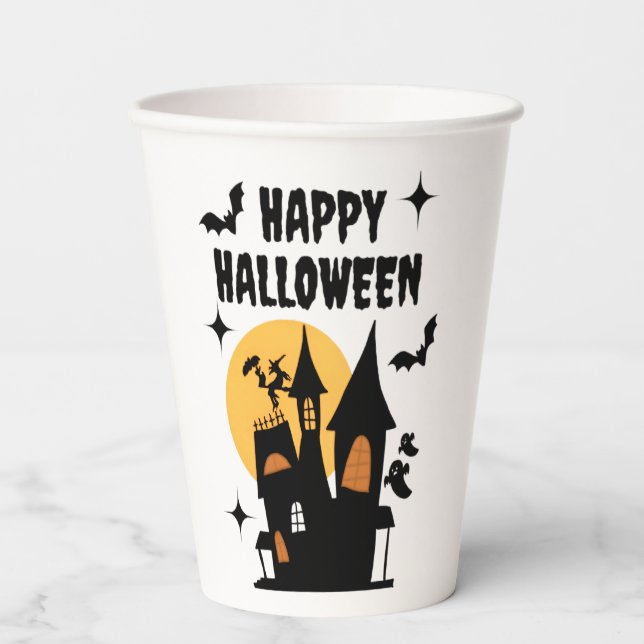 Happy Halloween Design  Paper Cups (Front)