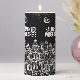 Happy Halloween Design Pillar Candle