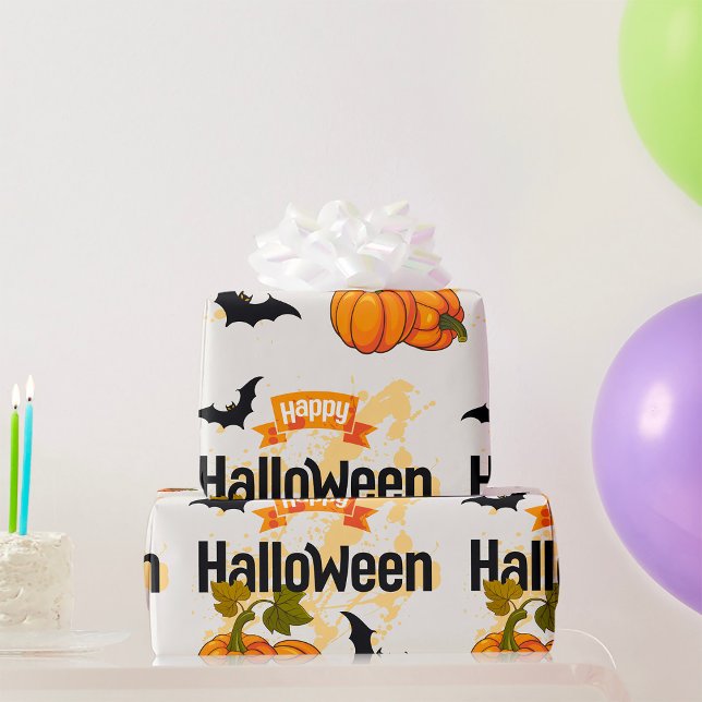 Happy Halloween Design Wrapping Paper (Creator Uploaded)