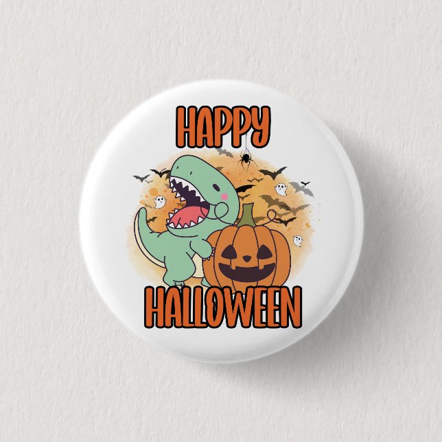 Happy Halloween Dino Pin (Front)
