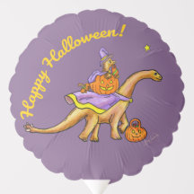 Happy Halloween Dinosaur Balloon