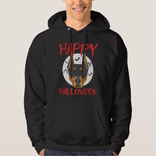 Happy Halloween Doberman Animal Dog Lover  109 Hoodie