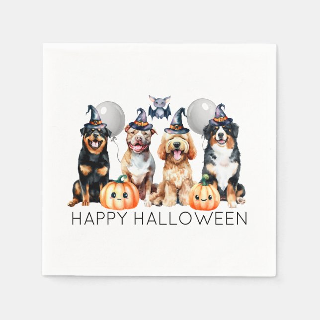 Happy Halloween Dogs Napkins (Front)