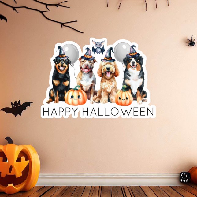 Happy Halloween Dogs Sticker