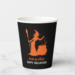 Happy Halloween Drink Up Witches Party Potion Paper Cups | Zazzle