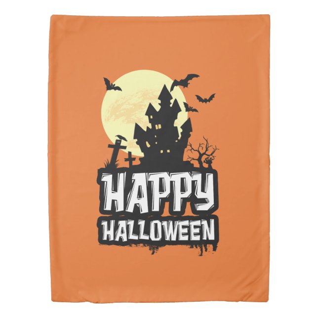 Happy Halloween Duvet Cover (Front)