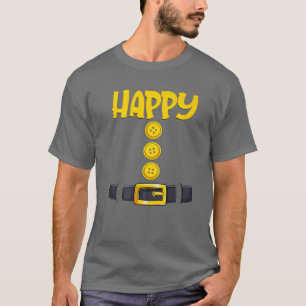 Happy Halloween Dwarf Costume Color Matching T-Shirt