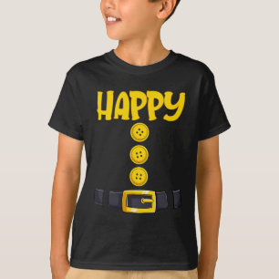 Happy Halloween Dwarf Costume Color Matching T-Shirt