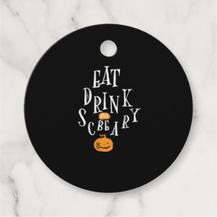 Happy Halloween Eat Drink And Be Scary Trendy Favor Tags