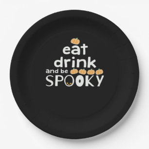 Happy Halloween Eat Drink And Be Scary Trendy Paper Plates