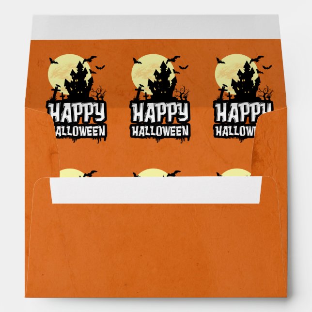 Happy Halloween Envelope (Back (Bottom))