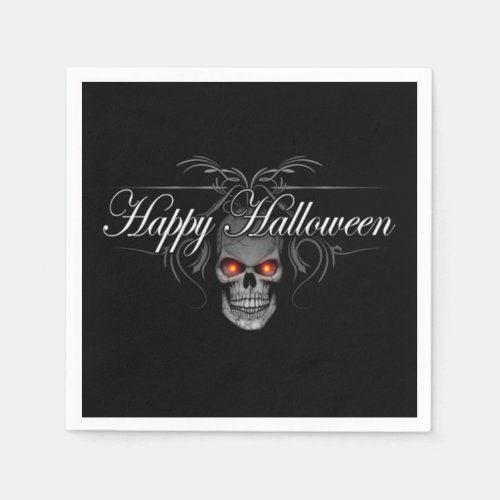 Happy Halloween Evil Skull Napkins