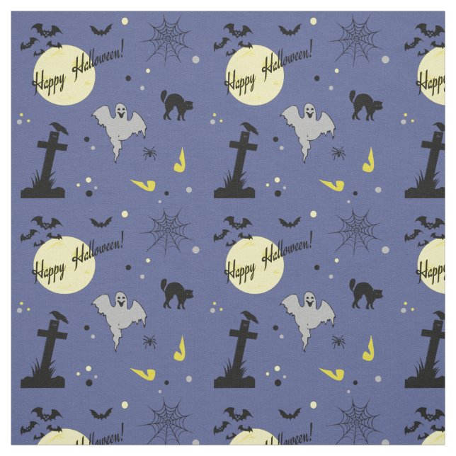 Happy Halloween Fabric (Swatch)