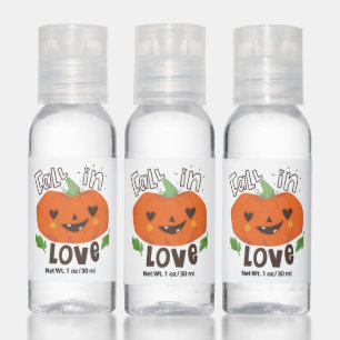 Happy Halloween Fall in Love Jack O Lantern Hand Sanitizer