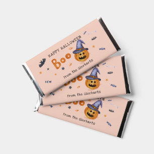 Happy Halloween Fall Pumpkin Family Party Hershey Bar Favors
