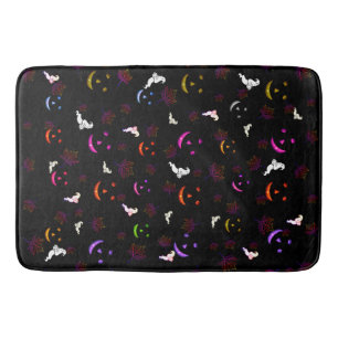 Happy Halloween Fall Spooky Ghost Friends  Bath Mat