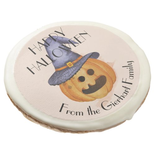 Happy Halloween Family Pumpkin Fall Party Sugar Cookie