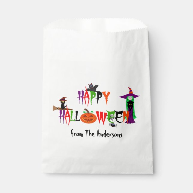 Happy Halloween Favor Bags (Front)