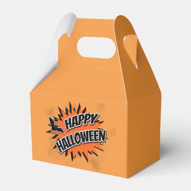 Happy Halloween Favor Boxes (Back Side)