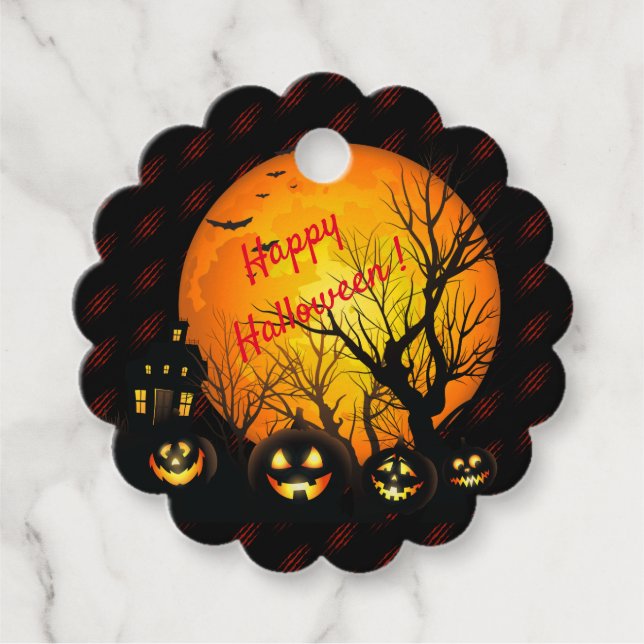 Happy Halloween Favor Tags (Front)