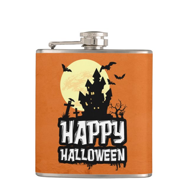 Happy Halloween Flask (Front)