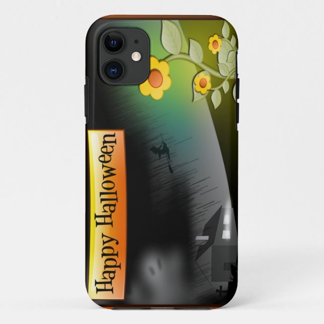 Happy Halloween & Flowers - Case-Mate iPhone Case (Back)