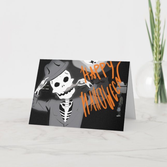 Happy Halloween Folded Card (Front)