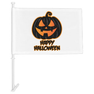 Happy Halloween For And Pumpkin Halloween Car Flag
