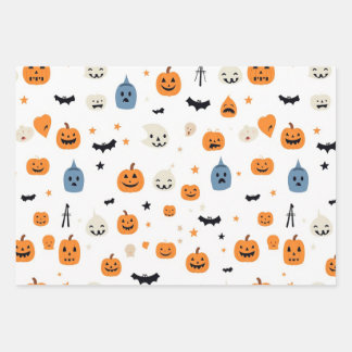 Happy Halloween for babyes white Wrapping Paper Sheets