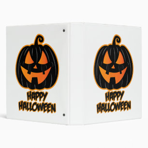Happy Halloween for Men and Women - Pumpkin Hallow 3 Ring Binder