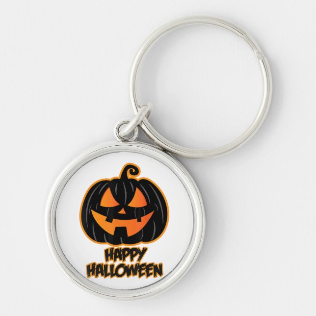 Happy Halloween for Men and Women - Pumpkin Hallow Keychain (Front)