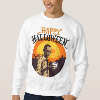 Happy Halloween, for Teens & Couples, Coffee Lover Sweatshirt