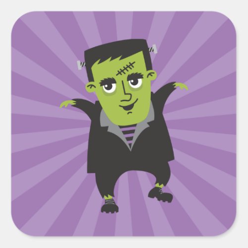 Happy Halloween Frankenstein Sticker
