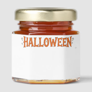 Happy Halloween French Bulldog Witch Spider Web Ca Honey Jar Favors