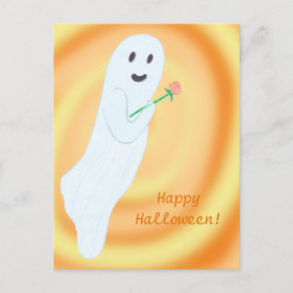Happy Halloween Friendly Ghost Postcards