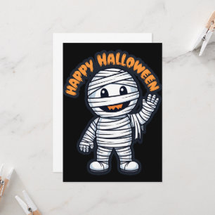 Happy Halloween friendly mummy Invitation