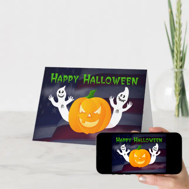 Happy Halloween from Across the Miles military Card (Downloadable)